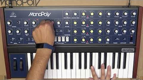Behringer MonoPoly - Synth Demo (no talking)