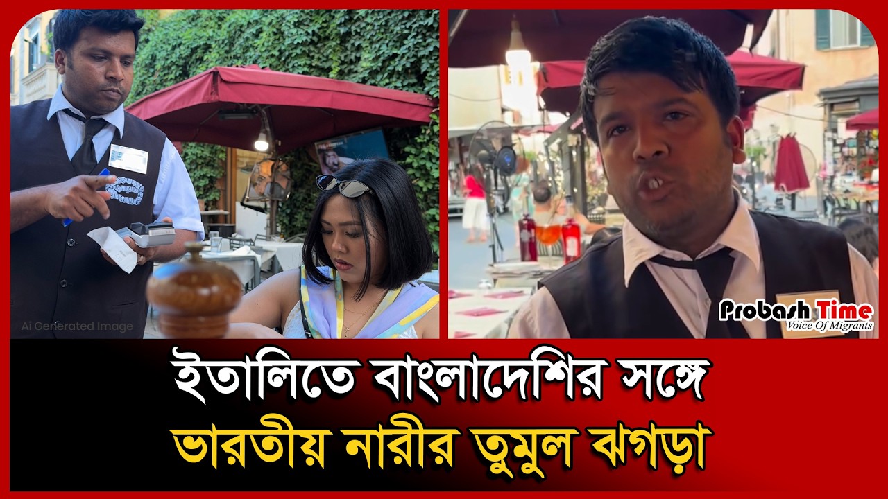 ইতালিতে বাংলাদেশির সঙ্গে ভারতীয় নারীর তুমুল ঝগড়া । Italy News ...