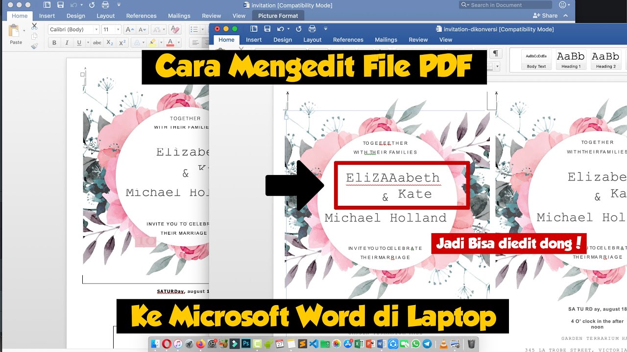 Cara Mudah Mengedit File Pdf Ke Word Di Laptop Youtube