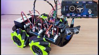 OSOYOO Mecanum Wheels Robot Car Kit for Arduino Mega2560