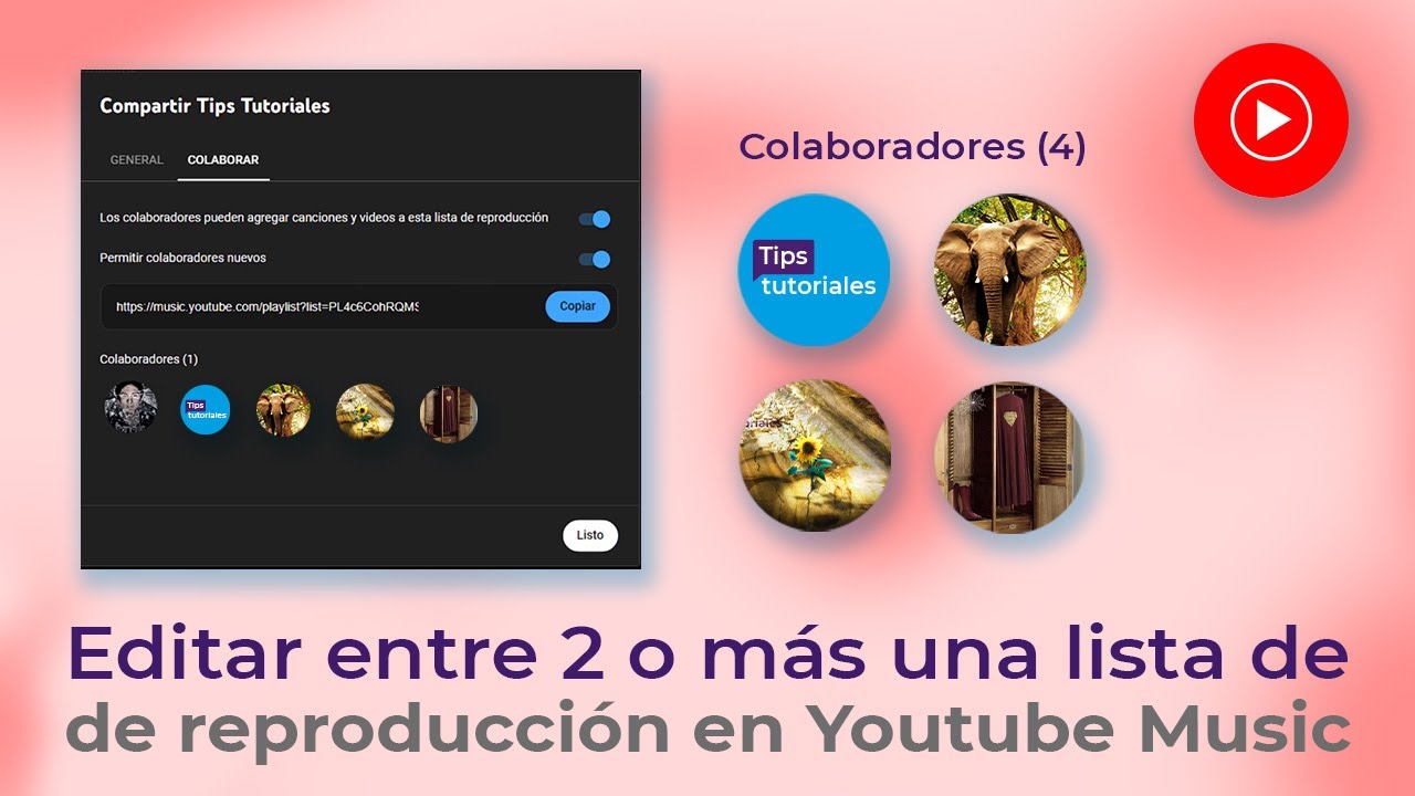 Editar lista de reproducción 🎵 con varios amigos en YouTube Music 😎 ...