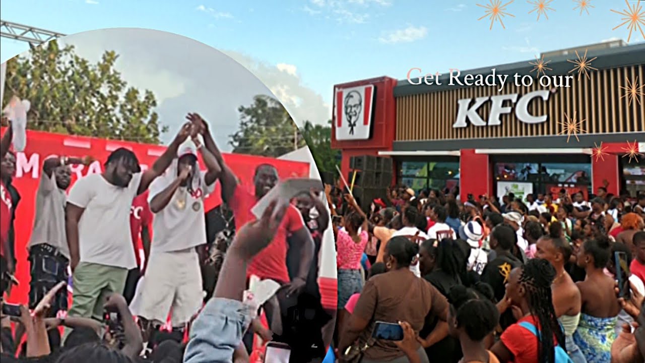 2# KFC GRAND OPENING DING DONG RIVERS IN MORANT BAY ST THOMAS 