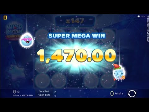 🎄 Super Mega Win in Wild Moon Thieves X mas slot game