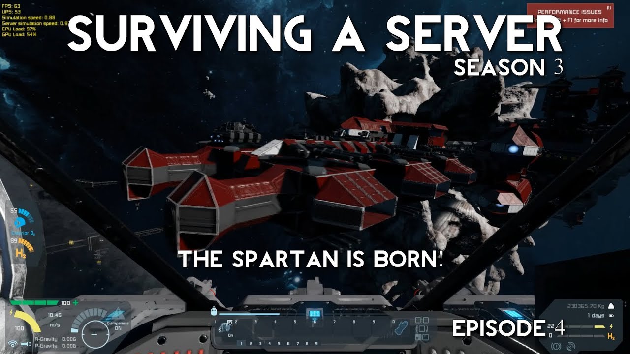 Space Engineers: Surviving A Server: Season 3: Episode 4: The Spartan ...