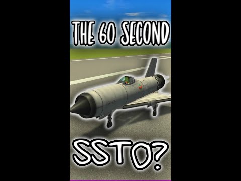Can You Make An SSTO In 60 SECONDS!? #shorts #kerbalspaceprogram