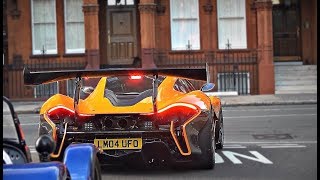 McLaren P1 LM Start up, combos and chase in London!