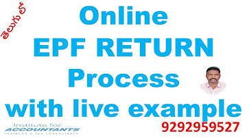 #epfreturns #epfo # ECR monthly returns # online EPF returns filing process