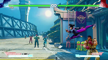 Juri: Combo after LK Fireballs