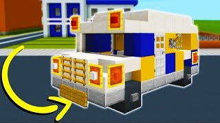Minecraft Tutorial: How To Make A Police Riot Van \\