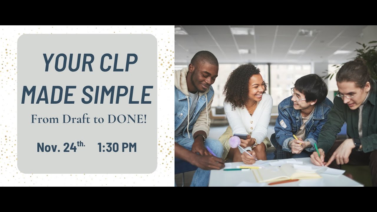 Your CLP Made Simple From Draft to DONE! - YouTube