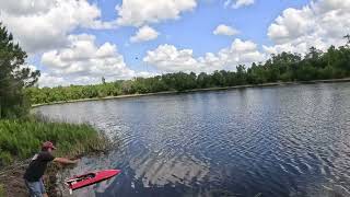 RC Boat Banshee test a chopper prop ABC