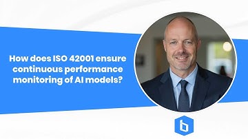 How does ISO 42001 ensure continuous performance monitoring of AI models?