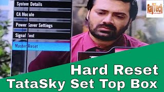 Hard Reset Tata Sky Set Top Box | Tatasky Hard Reset | HD Set Top Box Hard Reset | RajTech Net Worth