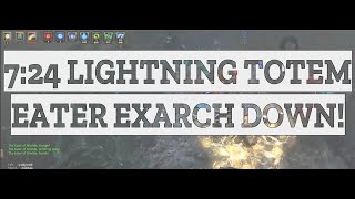 [3.23 Affliction POE] 7h24min Eater Exarch Lightning Totem | Storm Burst Totem Hierophant
