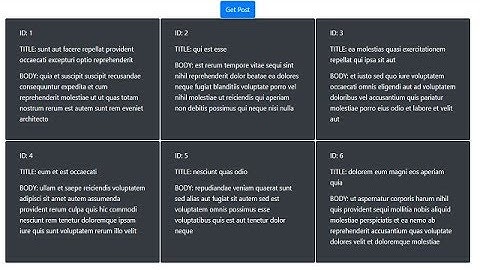Retrieving Data from REST API | AJAX | JSONPlaceholder | Bootstrap