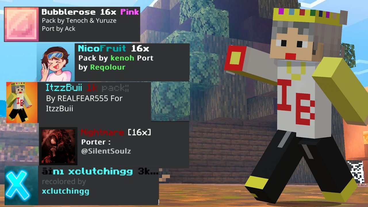 Top 5 Best Fps Boost PvP Texture pack for MCPE/MCBE 🔥 - YouTube