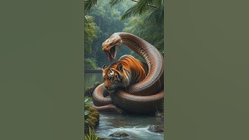 python vs tiger | wild animals | wild jungle #snake