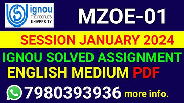 MZOE-001 Solved Assignment 2024-25 English, MZOE-001 Solved Assignment 24-25, MZOE 1 Assignment