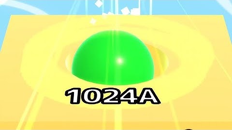 Yellow 1024A Tile | 2048 | Ball Run 2048 SUPER RARE MOMENTS (SECRET BALLS) #cutiepie22yt