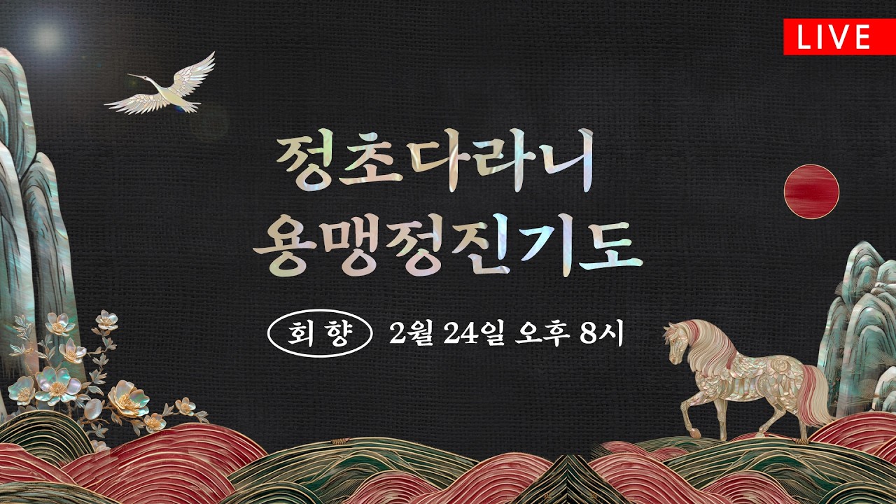 정초다라니 용맹정진기도 회향(2/24 20시) #조계사 #정초다라니 #생중계