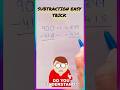 Subtraction easy 😎Maths Trick| vedic Maths #shorts#shortsfeed #youtubeshorts #maths
