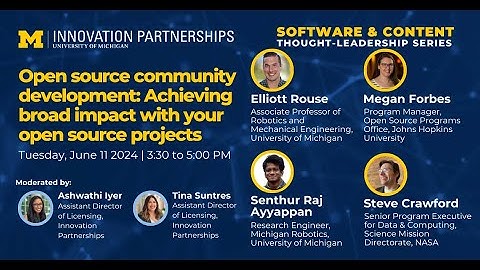 Open source community development – Achieving broad impact with your open source project