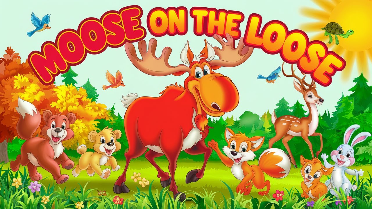 Moose on the Loose 🦌 | Fun Forest Animal Song for Kids | Dance