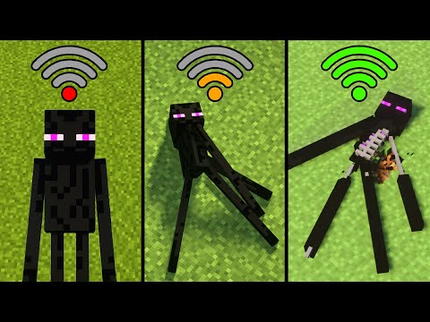 minecraft enderman physics with different Wi-Fi
