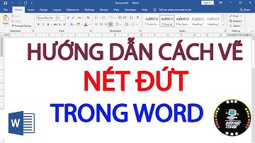 Cách vẽ nét đứt trong word