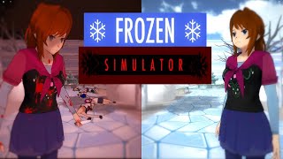 Холодное сердце в Яндере симулятор / Yandere Simulator Frozen Mod