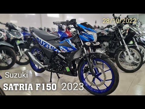 Video Chi tiết và giá Suzuki SATRIA F150 2023 Xanh Bạc Đen... - youtube
