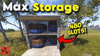 This 1x1 Loot Room Has 480 Storage Slots (No Tricks Needed) | Rust Base Design