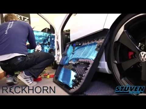 Alubutyl Türdämmung VW T5 Vito Einbau Tutorial Stüven Car Hifi Hamburg  Silent Coat 