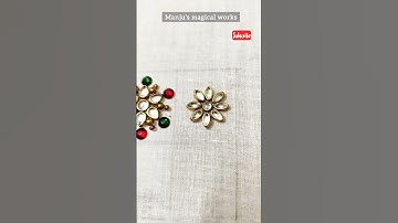 Aari Buttas 15 #shorts #shortsfeed #aariwork #beginners #maggamwork #simple #beadswork #butas #work