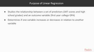 Hands-On Statistical Predictive Modeling :  Understanding Linear Regression Theory  | packtpub.com