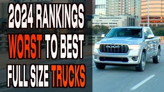 Worst to Best: 2024 Full Size Trucks Ranked by Everyman Driver 2,090 views 2 weeks ago 7 minutes, 14 seconds