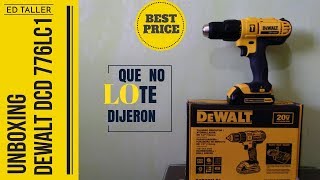 Unboxing Taladro DEWALT Dcd 776