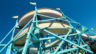 RETRO Carnival Corkscrew Water Slide at Funtown Splashtown USA