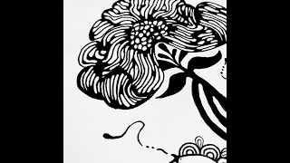 Flower Pen & Ink Drawing (PART ONE)