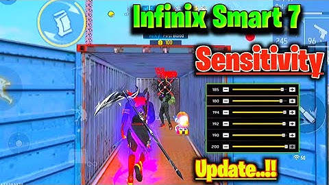 ( INFINIX SMART 7 ) Free Fire Headshot setting | Best Sensitivity settings | Sensitivity + Button