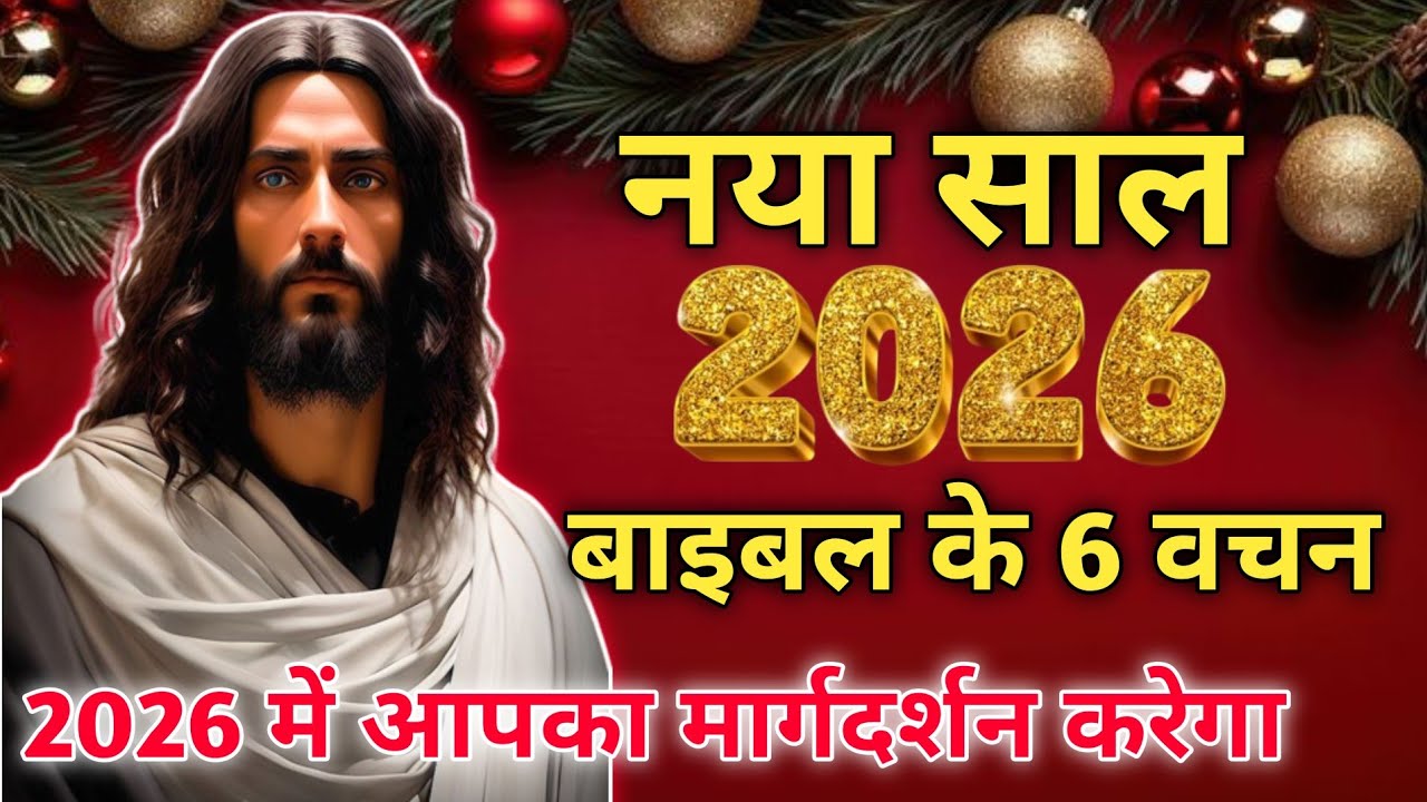 नया साल 2026 बाइबल संदेश | New Year 2026 Bible Message | 6 Powerful Bible Verses | Bible Updesh