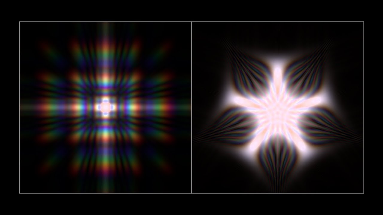 Amazing Simulations of White Light Diffraction Patterns