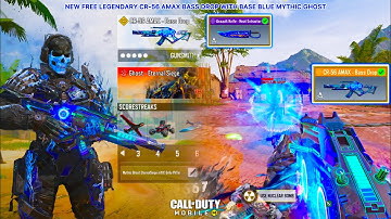 New FREE Legendary CR-56 AMAX - Bass Drop looks amazing with Mythic Ghost to wreak all CODM enemies