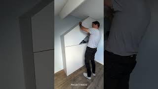Building Around That Ugly Pipe #diy #attic #shorts