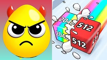 JELLY RUN 2048 VS DRAW TO SMASH : LOGIC  PUZZLE: TIKTOK GAMEPLAY VIDEO 2024,SATISFYING MOBILE GAME