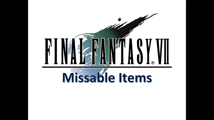 All 50 Missable Items in FF7 - DayDayNews