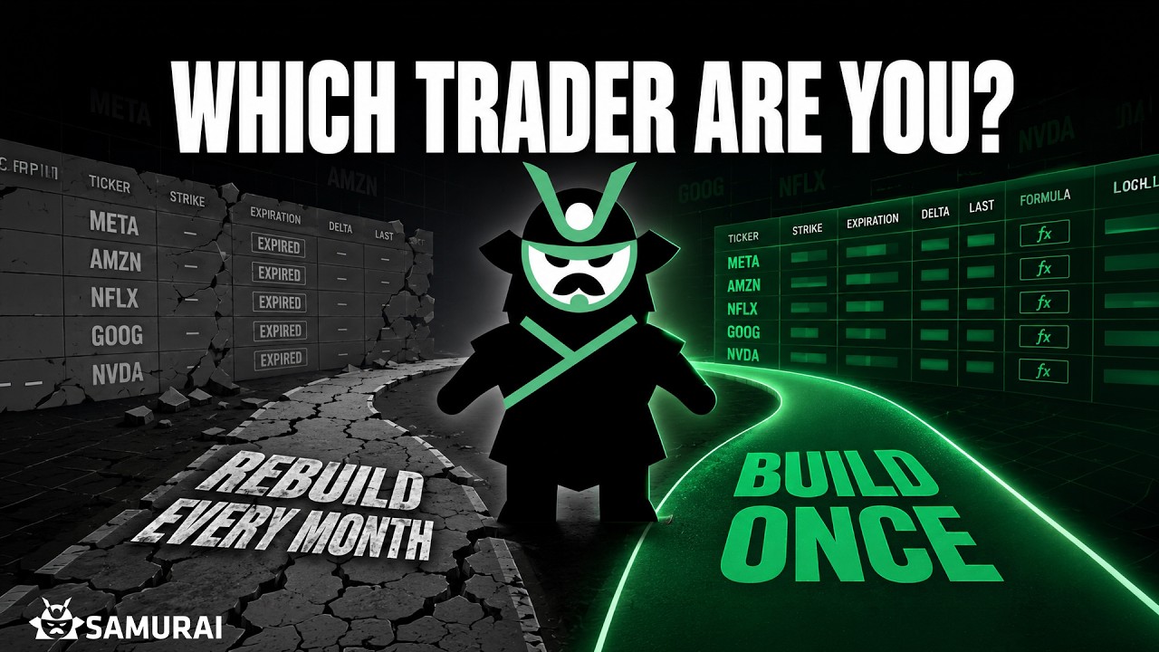 Why Do Options Spreadsheets Die? Google Sheets Watchlist That Never Breaks thumbnail