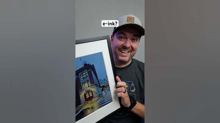 E-ink picture frame with NO wire! 😮