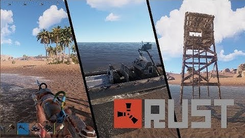 Rust Update video - New Boat / New Watchtower/ New JackhaMMer.
