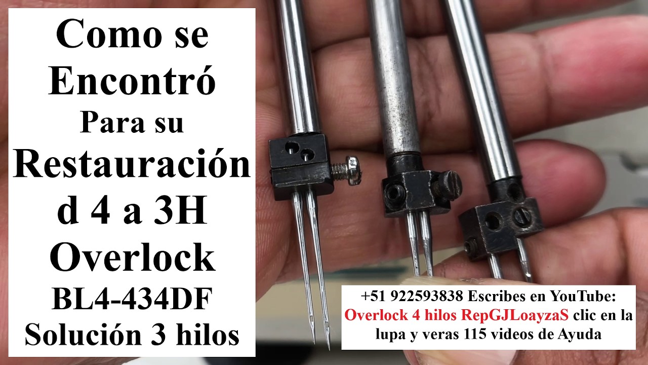 Como se Encontró Para su Restauración d 4 a 3H Overlock BL4 434DF